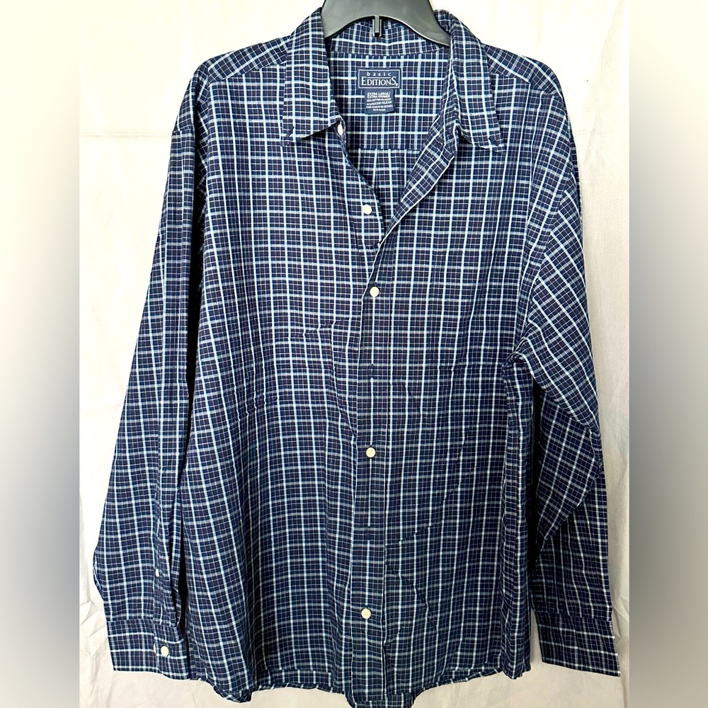 3/$15 Basic Editions Men’s Button Down Long Sleeve Shirt Size XL